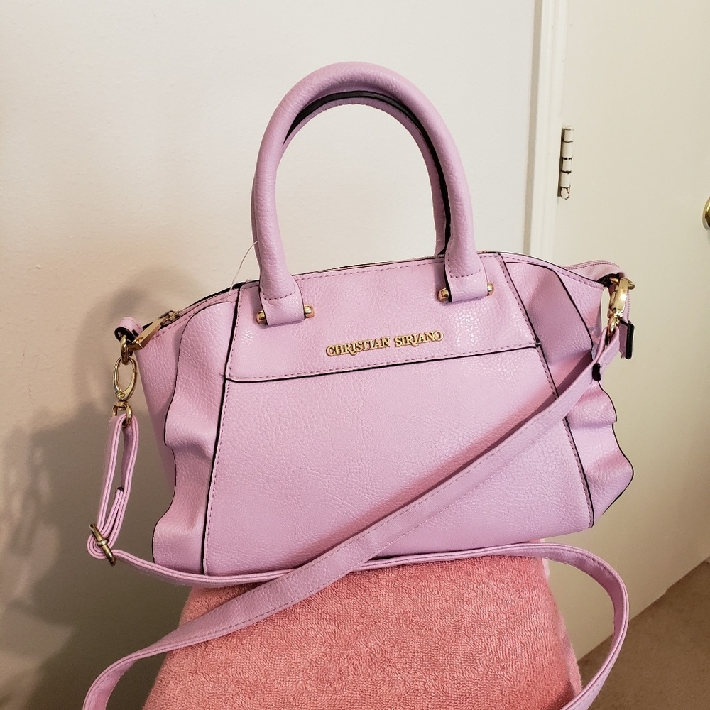 Christian Siriano Lavender Ruffle Mini Satchel